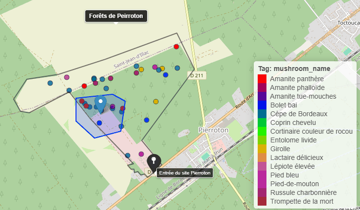 MycoLasso interactive Leaflet map for exploring geospatial data